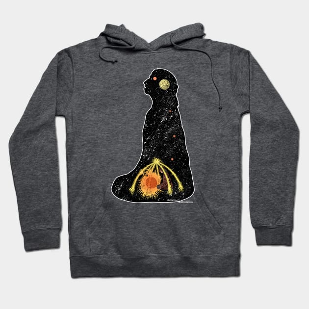 Cosmic Sweat Lodge Hoodie by JEAndersonArt